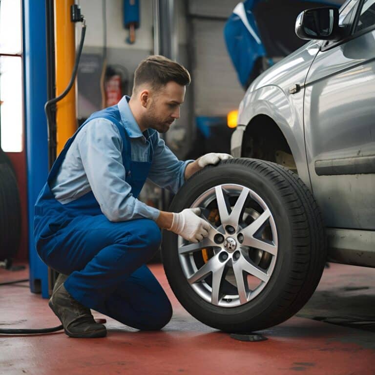 visiting a car mechanic